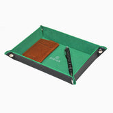 صينية ساعة كاميو باللون الأخضر